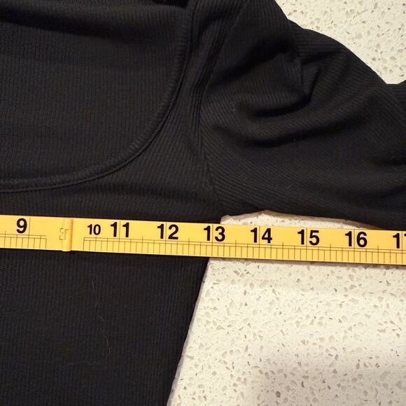 SKIMS Soft Lounge Long Sleeve Bodycon Dress Black Small Chic Quiet Luxury Staple - Picture 7 of 7